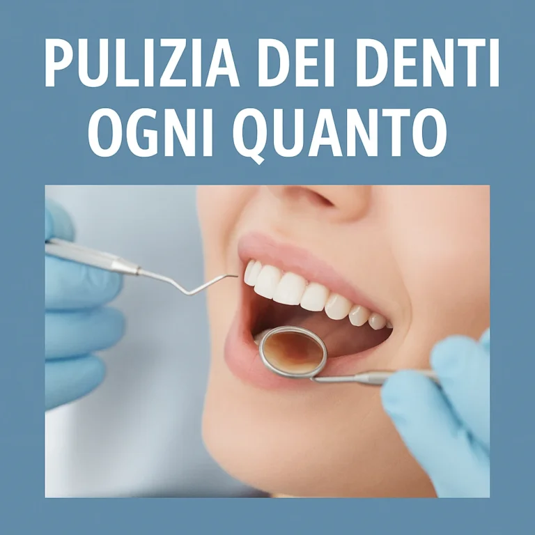 Pulizia dei denti ogni quanto